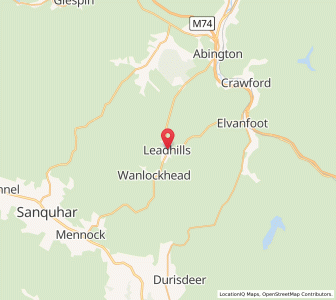 Map of Leadhills, ScotlandScotland