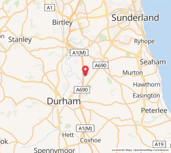 Map of Leamside, EnglandEngland
