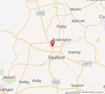 Map of Leasingham, EnglandEngland