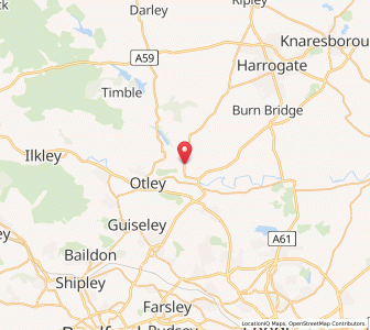 Map of Leathley, EnglandEngland