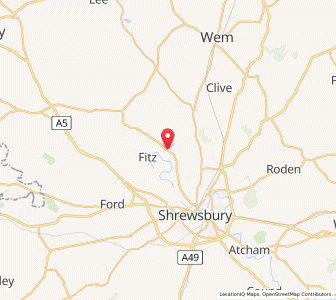 Map of Leaton, EnglandEngland