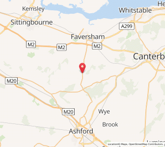 Map of Leaveland, EnglandEngland