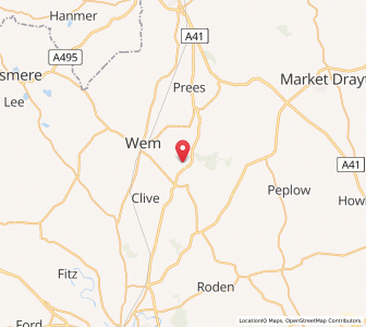Map of Lee Brockhurst, EnglandEngland