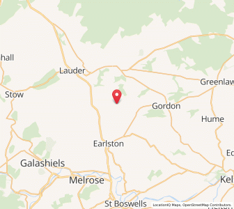 Map of Legerwood, ScotlandScotland