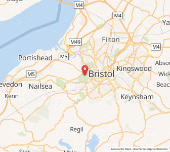 Map of Leigh Woods, EnglandEngland