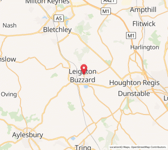 Map of Leighton Buzzard, EnglandEngland