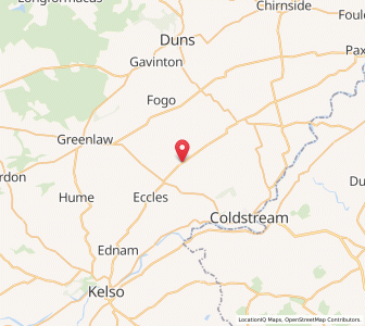 Map of Leitholm, ScotlandScotland