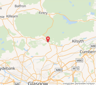 Map of Lennoxtown, ScotlandScotland
