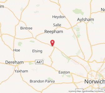 Map of Lenwade, EnglandEngland