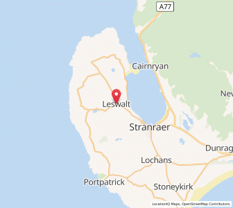 Map of Leswalt, ScotlandScotland