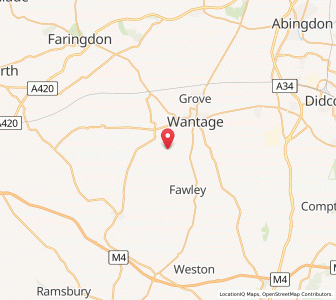 Map of Letcombe Bassett, EnglandEngland