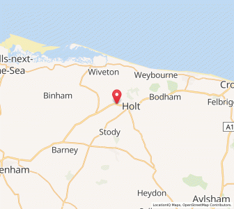 Map of Letheringsett, EnglandEngland