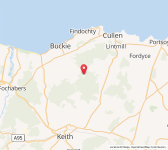 Map of Letterfourie, ScotlandScotland