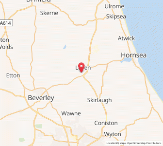Map of Leven, EnglandEngland