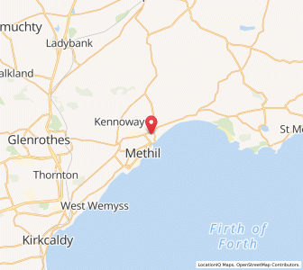 Map of Leven, ScotlandScotland