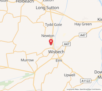 Map of Leverington, EnglandEngland