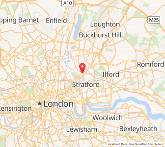Map of Leyton, EnglandEngland
