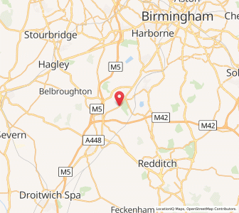 Map of Lickey End, EnglandEngland