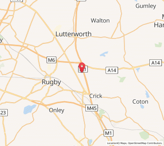 Map of Lilbourne, EnglandEngland