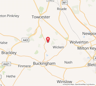 Map of Lillingstone Dayrell, EnglandEngland