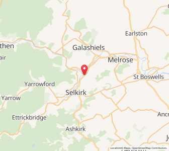 Map of Lindean, ScotlandScotland