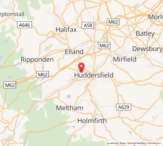 Map of Lindley, EnglandEngland