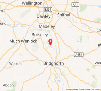 Map of Linley, EnglandEngland