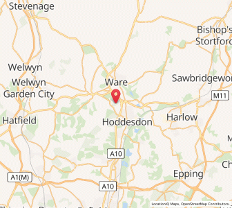 Map of Little Amwell, EnglandEngland