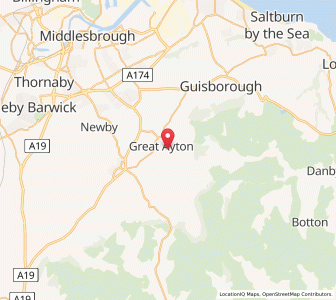 Map of Little Ayton, EnglandEngland