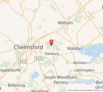 Map of Little Baddow, EnglandEngland
