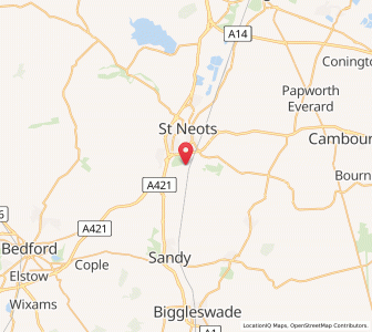 Map of Little Barford, EnglandEngland