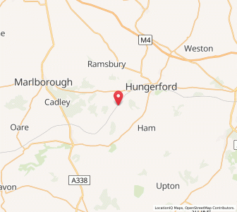 Map of Little Bedwyn, EnglandEngland