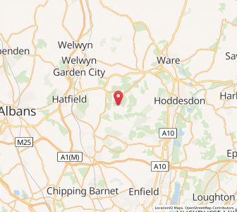 Map of Little Berkhampstead, EnglandEngland