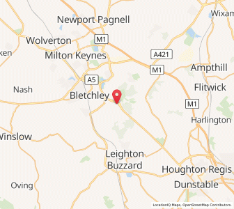 Map of Little Brickhill, EnglandEngland
