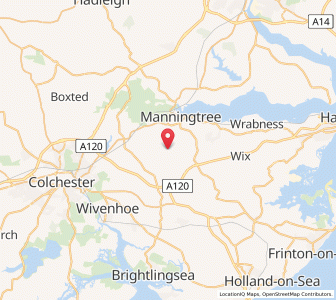 Map of Little Bromley, EnglandEngland