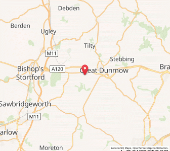 Map of Little Canfield, EnglandEngland
