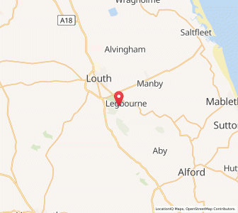 Map of Little Cawthorpe, EnglandEngland