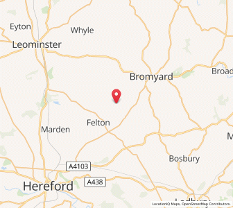 Map of Little Cowarne, EnglandEngland