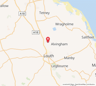 Map of Little Grimsby, EnglandEngland