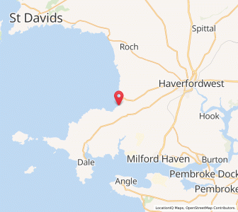 Map of Little Haven, WalesWales