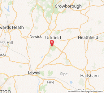 Map of Little Horsted, EnglandEngland