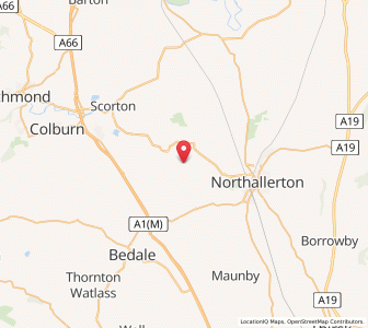 Map of Little Langton, EnglandEngland
