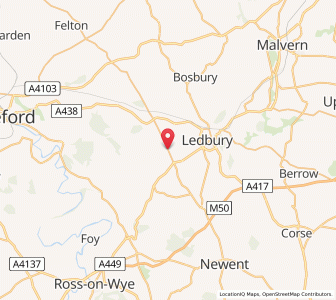 Map of Little Marcle, EnglandEngland