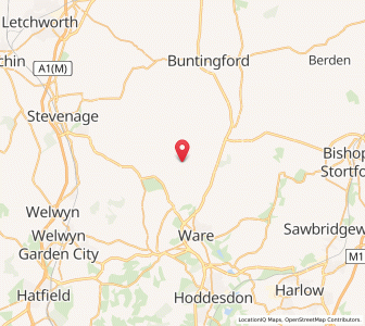Map of Little Munden, EnglandEngland