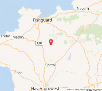 Map of Little Newcastle, WalesWales