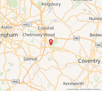 Map of Little Packington, EnglandEngland