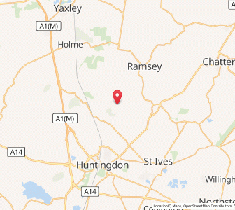 Map of Little Raveley, EnglandEngland
