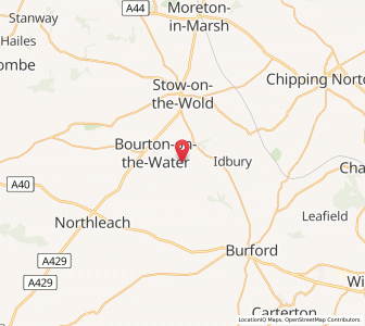 Map of Little Rissington, EnglandEngland