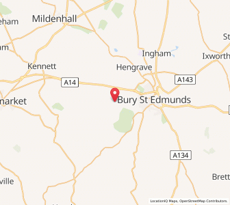 Map of Little Saxham, EnglandEngland