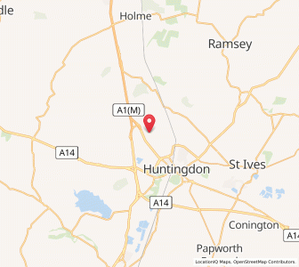 Map of Little Stukeley, EnglandEngland